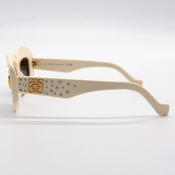 NEW LOEWE SUNGLASSES LW4114IS 25E IVORY WOMEN EYEWEAR main image 11